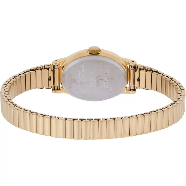 Timex Womens Cavatina 18mm WatchGoldToneWhite