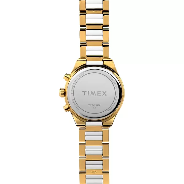 Timex Womens Dress 38mm WatchGoldToneGoldToneGoldTone