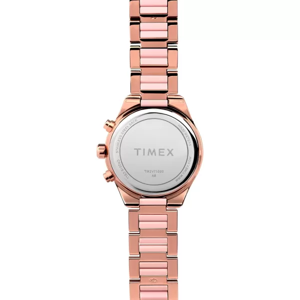 Timex Womens Dress 38mm WatchRose GoldToneRose GoldToneRose GoldTone