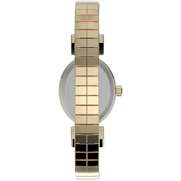 Timex Womens Dress Stretch Bangle 21mm WatchGoldToneMotherofPearl