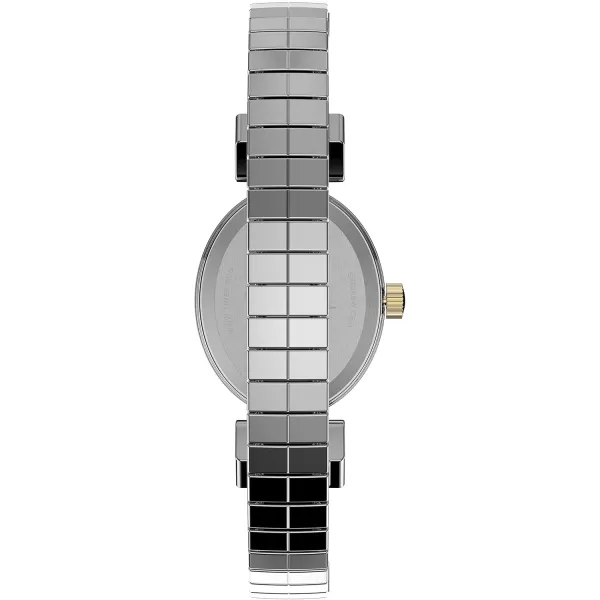 Timex Womens Dress Stretch Bangle 21mm WatchTwoToneMotherofPearl