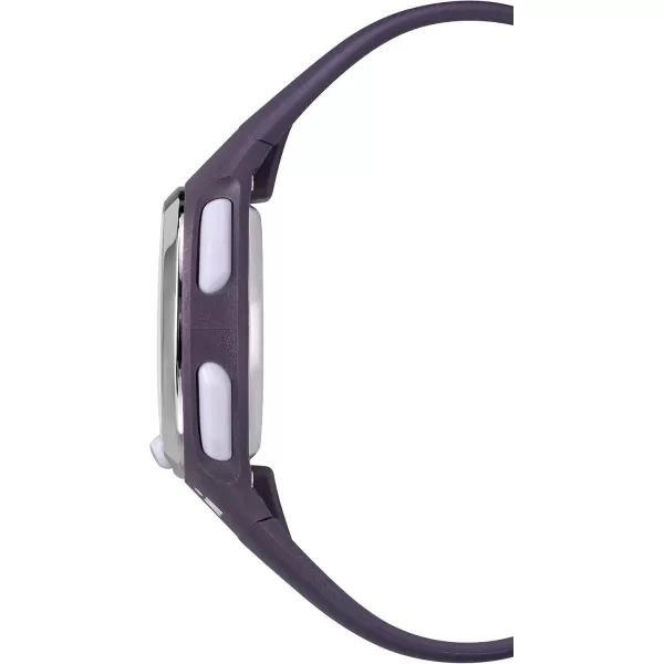 Timex Womens Ironman Transit 33mm Resin Strap WatchPurpleSilverTone
