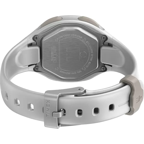 Timex Womens Ironman Transit 33mm Resin Strap WatchWhiteChrometone