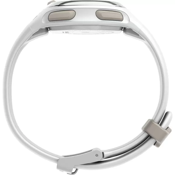 Timex Womens Ironman Transit 33mm Resin Strap WatchWhiteChrometone