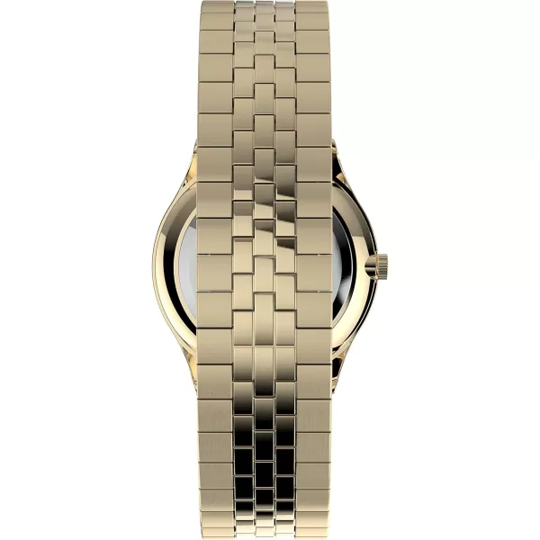 Timex Womens Modern Easy Reader 32mm Watch  GoldTone Case White Dial with Expansion Band