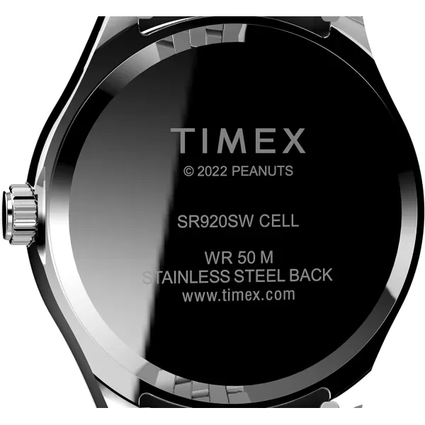 Timex Womens Peanuts x Waterbury Legacy WatchPinkSilver