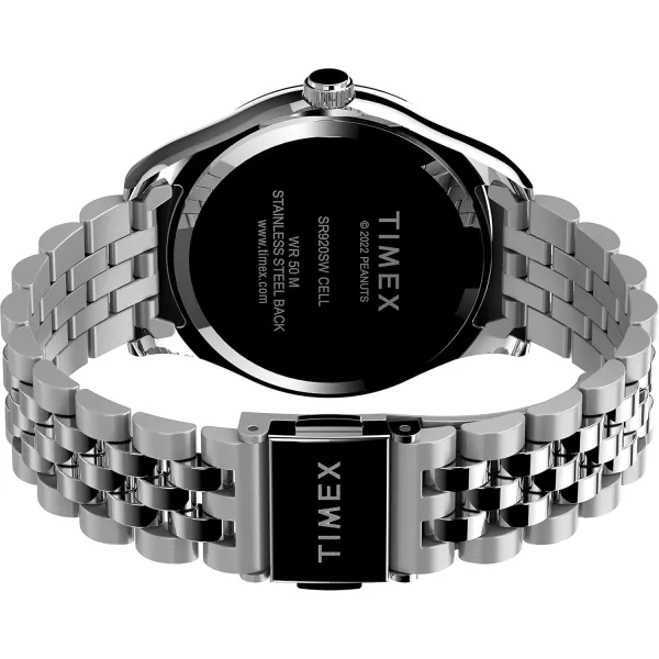 Timex Womens Peanuts x Waterbury Legacy WatchPinkSilver