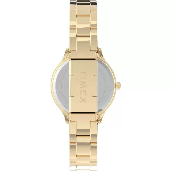 Timex Womens Porter Street 26mm WatchGoldTone