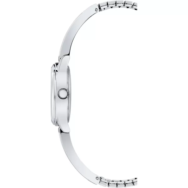 Timex Womens Stretch Bangle 25mm WatchBlackSilverTone