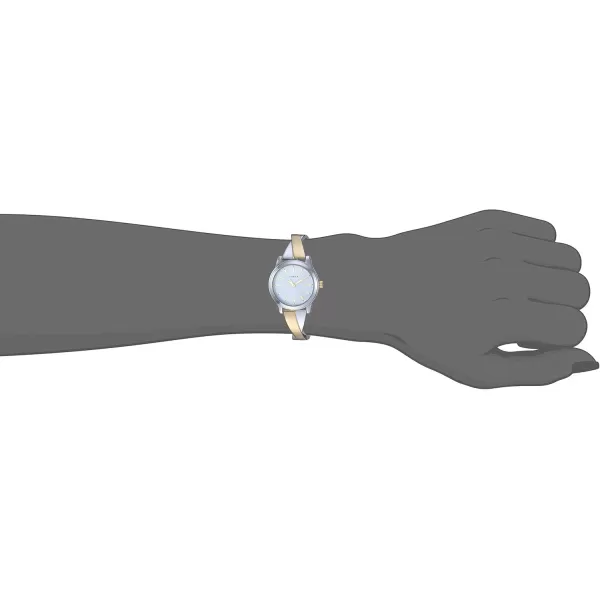 Timex Womens Stretch Bangle Crisscross 25mm WatchTwoTone