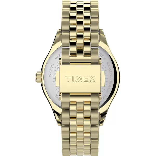 Timex Womens Waterbury Legacy 34mm Watch  GoldTone with Stainless Steel Bracelet