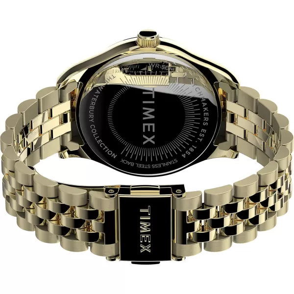 Timex Womens Waterbury Legacy 34mm Watch  GoldTone with Stainless Steel Bracelet