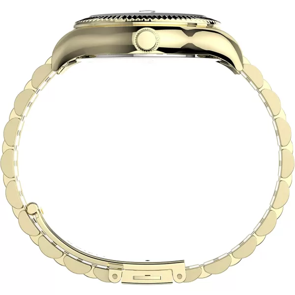 Timex Womens Waterbury Legacy 34mm Watch  GoldTone with Stainless Steel Bracelet