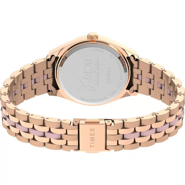 Timex Womens Waterbury Legacy Boyfriend 36mm WatchPinkGold