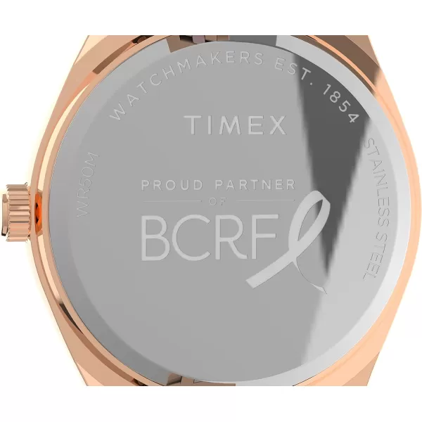 Timex Womens Waterbury Legacy Boyfriend 36mm WatchPinkGold
