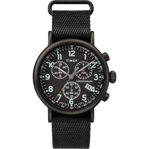 Timex Dress Watch and Timex Mens Standard Chronograph 41mm WatchBlack Fabric