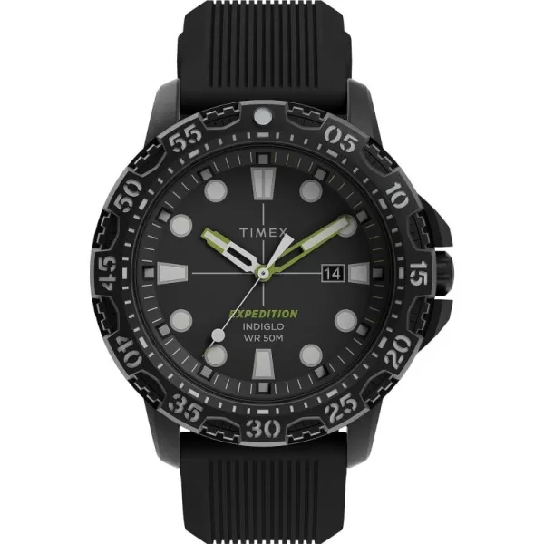 Timex Mens Expedition Gallatin 45mm WatchBlackBlackBlack