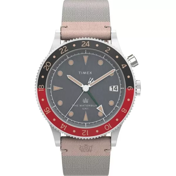 Timex Mens Waterbury 39mm WatchWhiteBlack