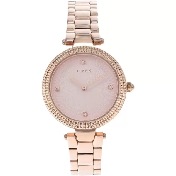 Timex Womens Adorn 32mm WatchRose GoldToneOtherRose GoldTone