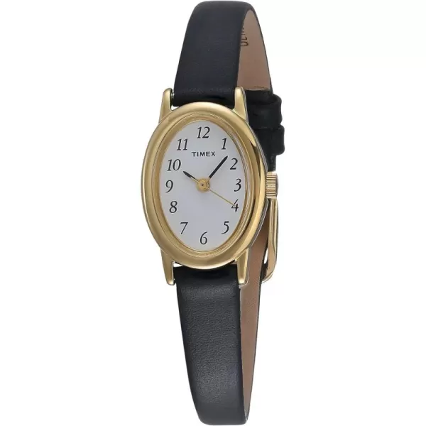 Timex Womens Cavatina 18mm WatchBlackGoldTone