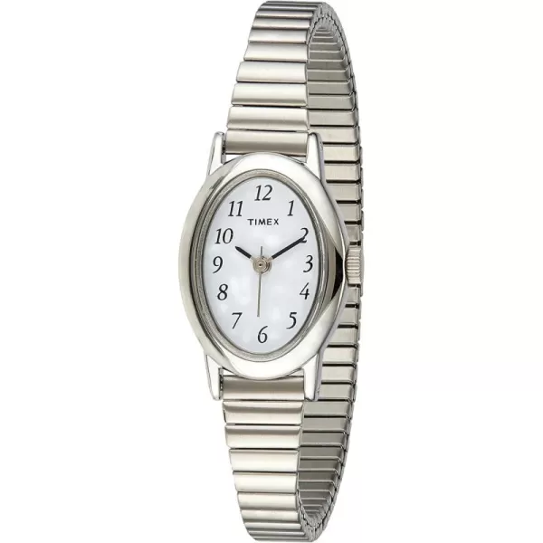 Timex Womens Cavatina 18mm WatchSilverToneWhite