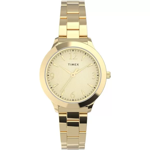 Timex Womens Porter Street 26mm WatchGoldTone