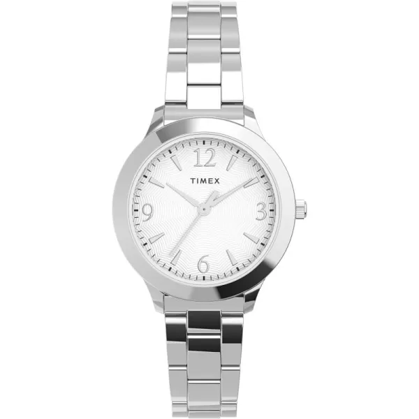 Timex Womens Porter Street 26mm WatchSilverTone