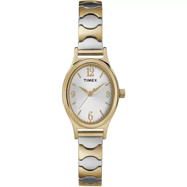 Timex Womens T26301 Kendall Circle TwoTone Stainless Steel Expansion Band Watch