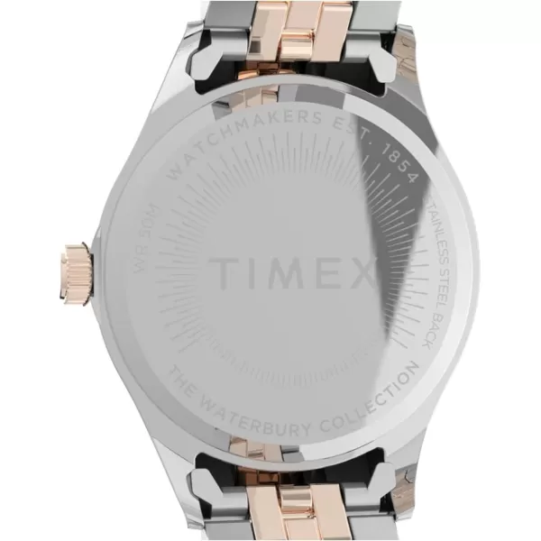 Timex 34 mm Waterbury 3Hand DateRose TwoTone
