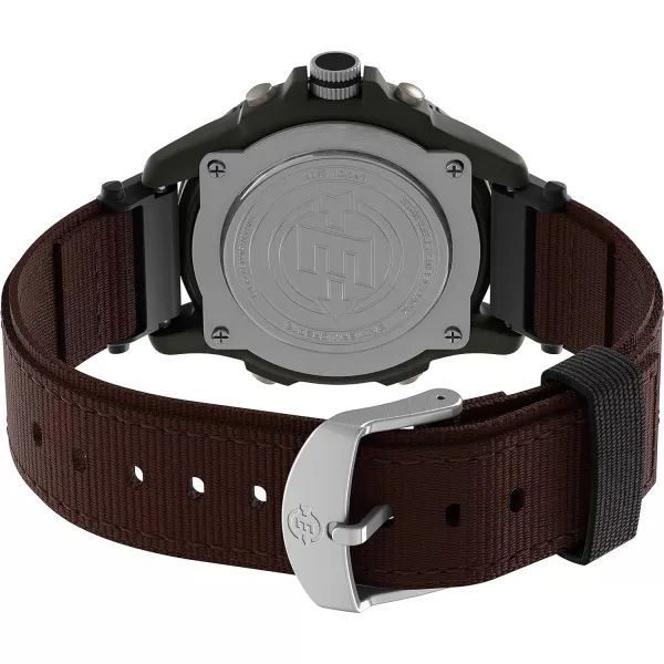 Timex Expedition Camper Mens 39 mm WatchBrownGreenTan