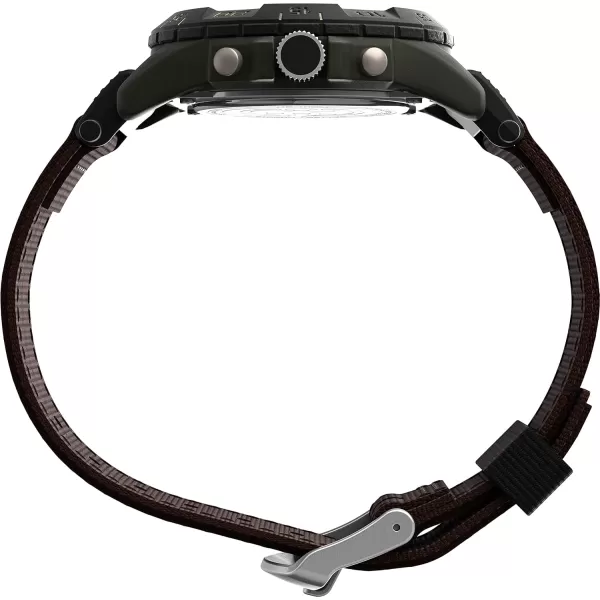 Timex Expedition Camper Mens 39 mm WatchBrownGreenTan