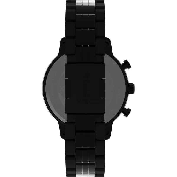 Timex Mens Chicago DayDate 45mm WatchBlackBlackBlackChrono