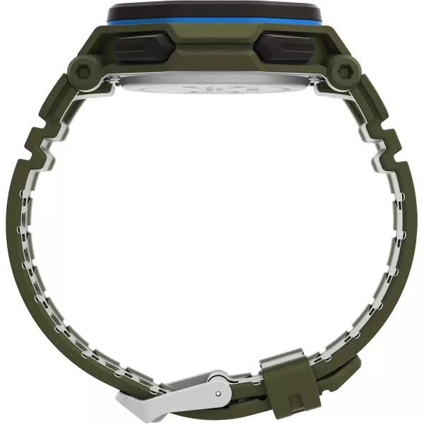 Timex Mens Command Encounter 45mm WatchGreenDigital Neg DisplayGreen
