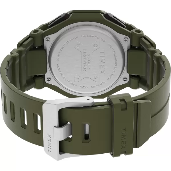 Timex Mens Command Encounter 45mm WatchGreenDigital Neg DisplayGreen