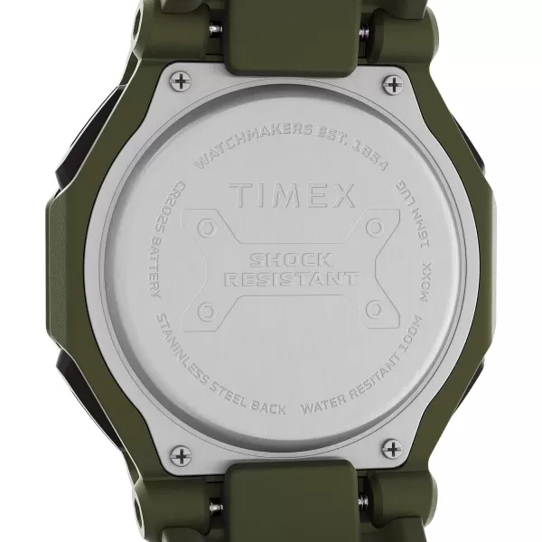 Timex Mens Command Encounter 45mm WatchGreenDigital Neg DisplayGreen