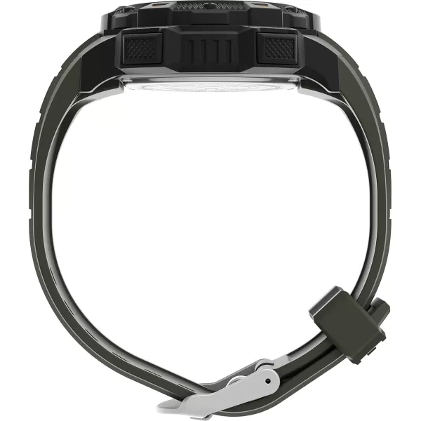 Timex Mens Expedition Base Shock 45mm WatchGreenBlack