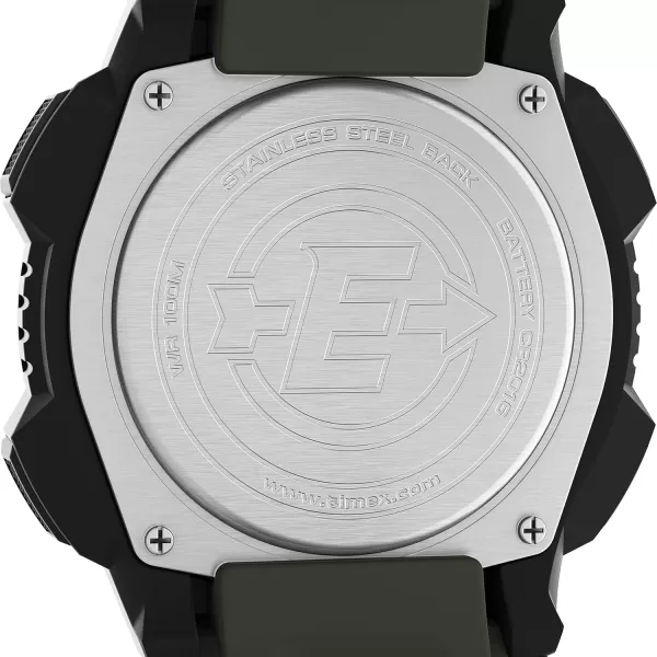 Timex Mens Expedition Base Shock 45mm WatchGreenBlack