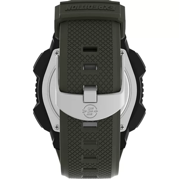 Timex Mens Expedition Base Shock 45mm WatchGreenBlack