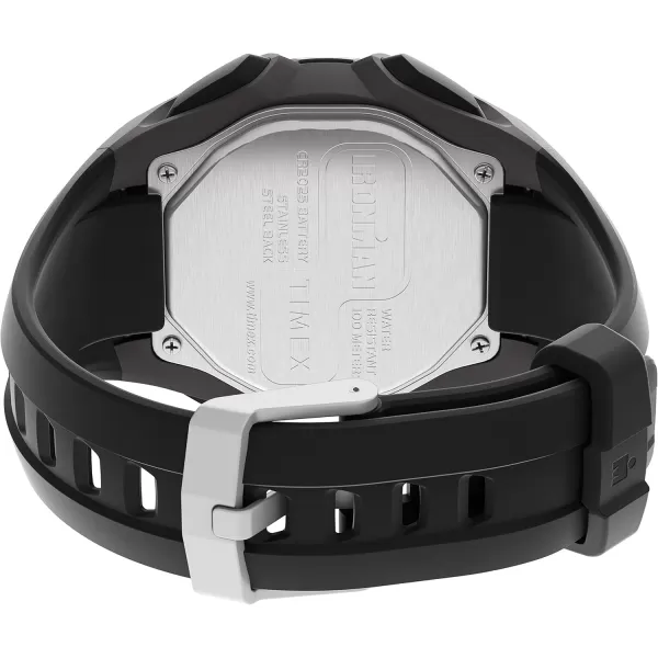 Timex Mens Ironman Classic 30 Oversized 45mm WatchDark GrayBlackRed