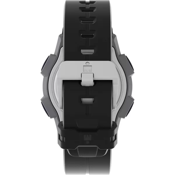 Timex Mens Ironman Endure 30 Shock 42mm WatchBlackSilverTone