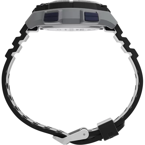 Timex Mens Ironman Endure 30 Shock 42mm WatchBlackSilverTone