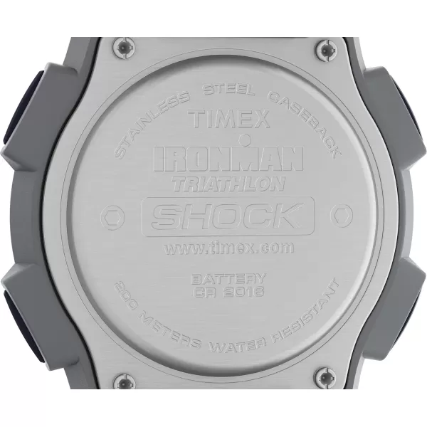 Timex Mens Ironman Endure 30 Shock 42mm WatchBlackSilverTone