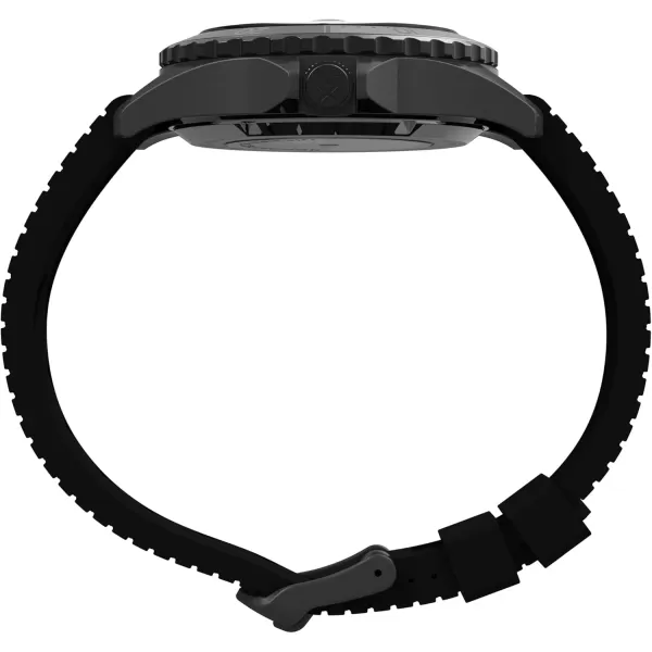 Timex Mens Navi XL 41mm WatchBlackBlackGunmetal