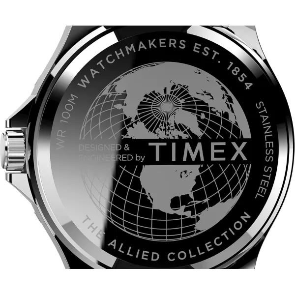 Timex Mens Navi XL 41mm WatchBlackBlackStainless Steel