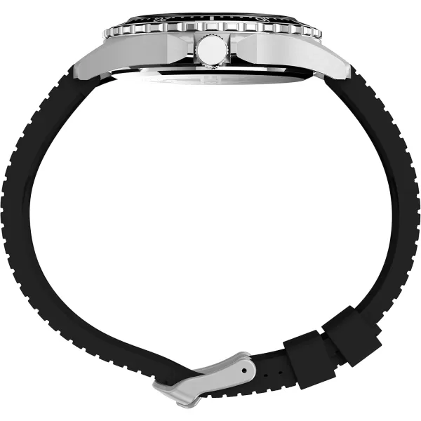 Timex Mens Navi XL 41mm WatchBlackBlackStainless Steel
