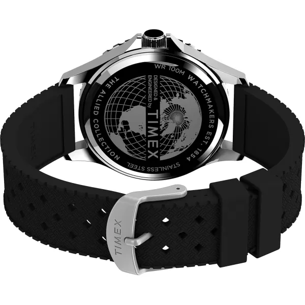 Timex Mens Navi XL 41mm WatchBlackBlackStainless Steel