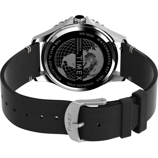 Timex Mens Navi XL 41mm WatchBlackBlackStainless SteelGreen
