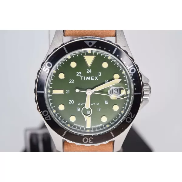 Timex Mens Navi XL 41mm WatchBlackSilverGreen