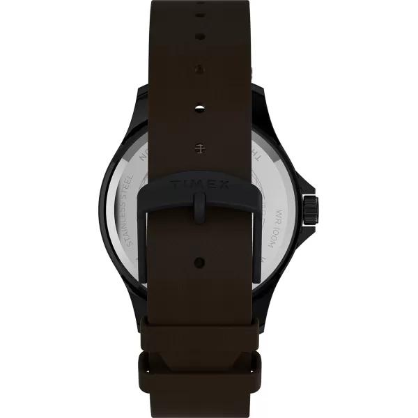 Timex Mens Navi XL 41mm WatchBrownBlackBlack