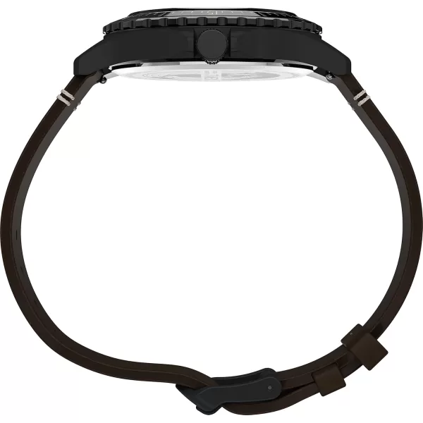 Timex Mens Navi XL 41mm WatchBrownBlackBlack
